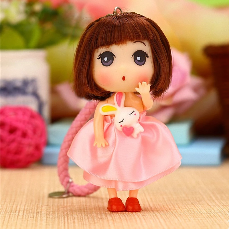 Cute Toys Princess Baby Dolls Bell KeyChain for Girls Key Ring Key Holder Bag Charms Kids Keychains Leather Strap K071-pink
Cute Toys Princess Baby Dolls Bell KeyChain for Girls Key Ring Key Holder Bag Charms Kids Keychains Leather Strap K071-pink