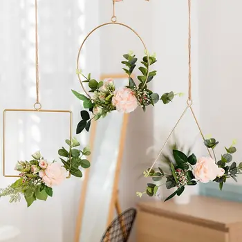 Garland Wall Hanging Decorations Geometric Backdrop Round/Square Metal Wire Wreath Hoop Frame Wedding Party
Garland Wall Hanging Decorations Geometric Backdrop Round/Square Metal Wire Wreath Hoop Frame Wedding Party