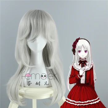 65cm/25" Japan anime K Kushina Anna cosplay wig women Kushina Anna long straight Silver hair wig costumes with free hair cap
65cm/25" Japan anime K Kushina Anna cosplay wig women Kushina Anna long straight Silver hair wig costumes with free hair cap