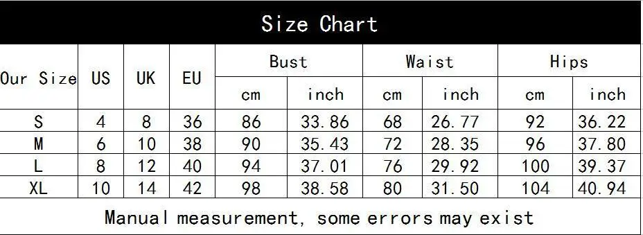 Zaful Size Chart