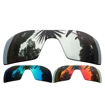 (Silver+Ice Blue+Orange Red Mirrored Coating) 3-Pieces Polarized Replacement Lenses for Oil Rig Frame 100% UVA & UVB Protection
(Silver+Ice Blue+Orange Red Mirrored Coating) 3-Pieces Polarized Replacement Lenses for Oil Rig Frame 100% UVA & UVB Protection