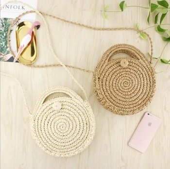 by dhl 50pcs Round Straw Beach Bag Summer mini Vintage Handmade Crossbody Leather Bag Girls Circle Rattan Bohemian Shoulder bag
by dhl 50pcs Round Straw Beach Bag Summer mini Vintage Handmade Crossbody Leather Bag Girls Circle Rattan Bohemian Shoulder bag