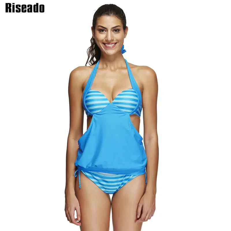 Riseado New 2019 Push Up Two-piece Swimsuit Sexy Halter Swimwear Women Plus Size Swimsuits Striped Printing Tankini Beachwear
Riseado New 2019 Push Up Two-piece Swimsuit Sexy Halter Swimwear Women Plus Size Swimsuits Striped Printing Tankini Beachwear