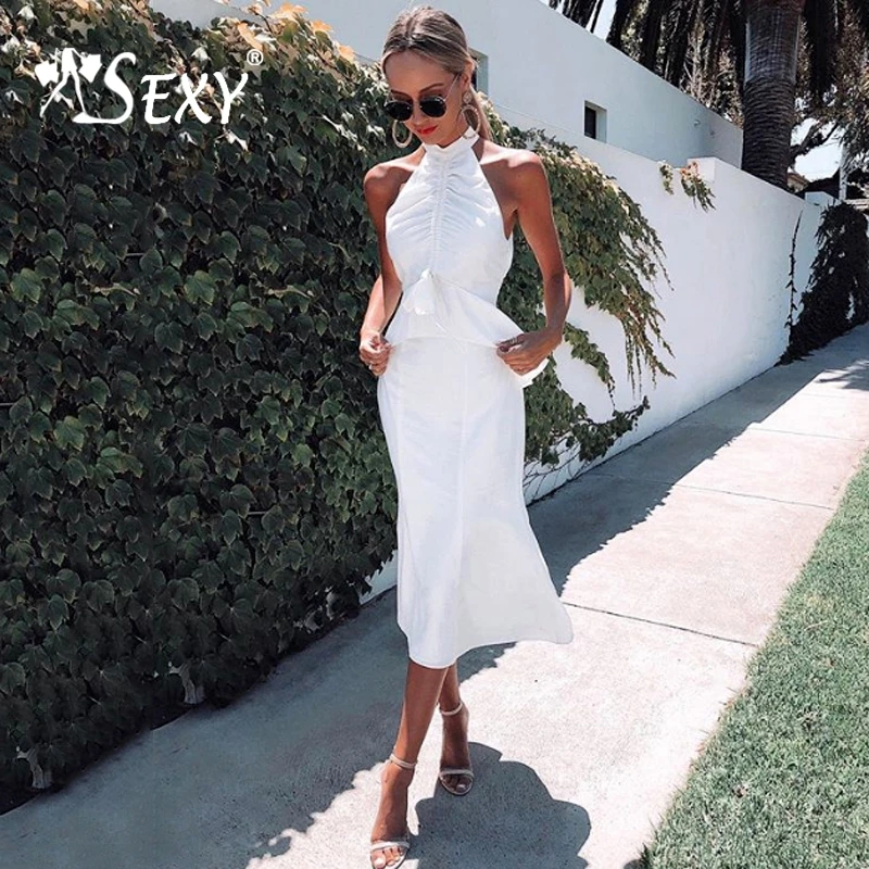 Gosexy 2019 Vestidos New Women Sexy Fashion Peplum Halter Cut Out Sleeveless Ruched Bodycon Dress Party Club Midi Dress
Gosexy 2019 Vestidos New Women Sexy Fashion Peplum Halter Cut Out Sleeveless Ruched Bodycon Dress Party Club Midi Dress