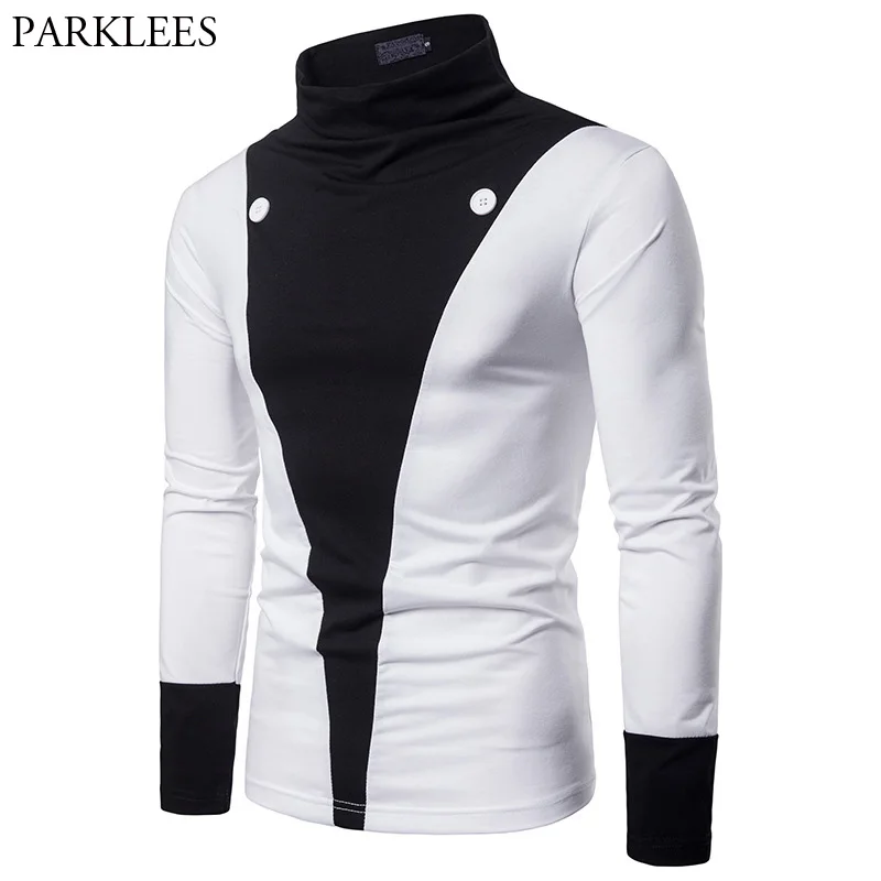 Mens Slim Fit Long Sleeve Button T Shirt 2018 Autumn New Turtleneck T-shirt for Men Casual Brand White Tshirt Male Tops Tees XXL
Mens Slim Fit Long Sleeve Button T Shirt 2018 Autumn New Turtleneck T-shirt for Men Casual Brand White Tshirt Male Tops Tees XXL