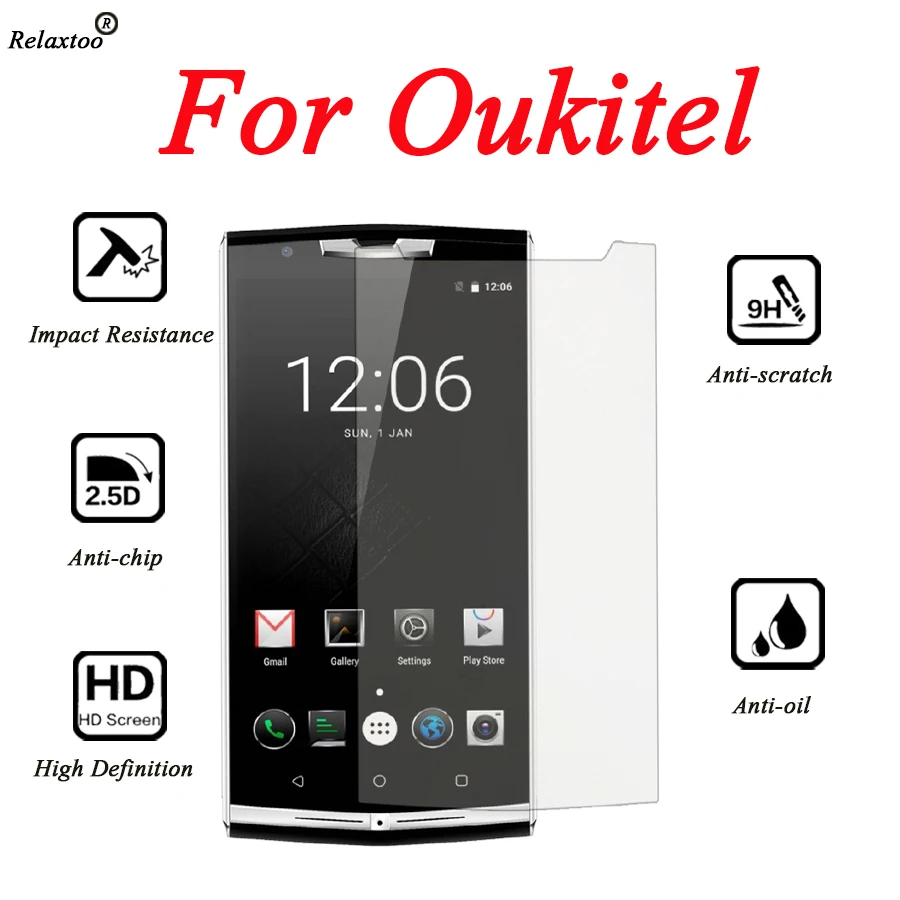 

For oukitel c8 protective glass for oukitel k6000 pro glass screen k3 k6 k10 k10000 plus u7 u15 u20 k5000 k8000 film protector