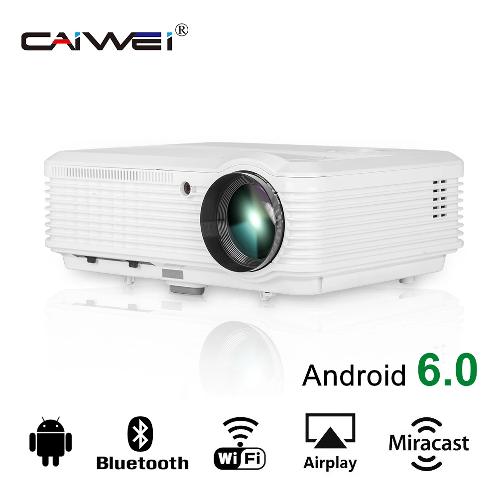 CAIWEI HD Video Android WIFI Projector LCD LED Home Theater Proyector Online Movies Game Google Play XBox TV HDMI VGA USB
CAIWEI HD Video Android WIFI Projector LCD LED Home Theater Proyector Online Movies Game Google Play XBox TV HDMI VGA USB
