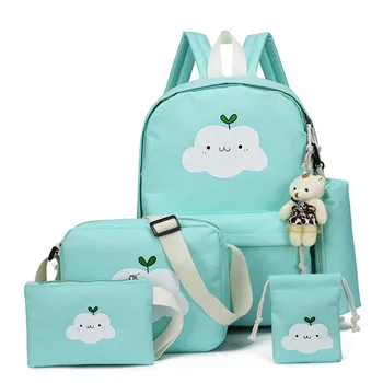 4pcs/set Women Backpack School Bags Ultralight Lovely Backpacks For Teenagers Girls Travel Bag Rucksacks Mochila infantis
4pcs/set Women Backpack School Bags Ultralight Lovely Backpacks For Teenagers Girls Travel Bag Rucksacks Mochila infantis