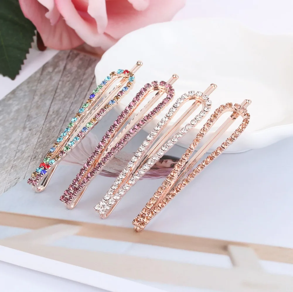 1Pc Geometric Headwear Barrettes Gift Fashion Hair Accessories Women Ladies Girls U-Shaped Crystal Rhinestone Hairpin Hair Clip
1Pc Geometric Headwear Barrettes Gift Fashion Hair Accessories Women Ladies Girls U-Shaped Crystal Rhinestone Hairpin Hair Clip
