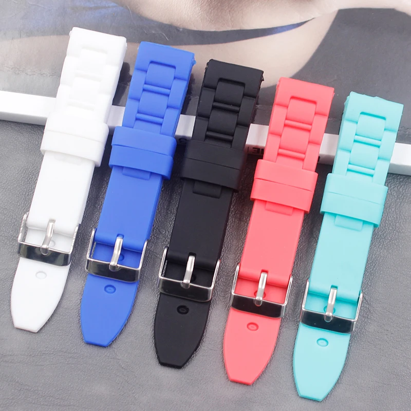 Silicone strap men's pin buckle 20mm ladies soft sports casual waterproof rubber strap watch accessories
Silicone strap men's pin buckle 20mm ladies soft sports casual waterproof rubber strap watch accessories