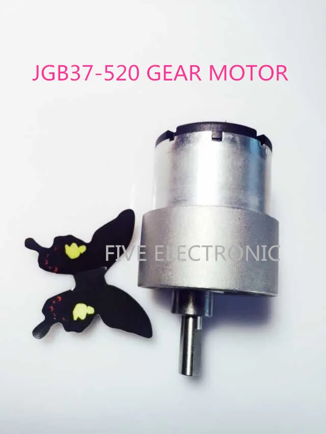 6V JGB37-520 DC Gear Motor,37GB520 Metal Gear Large torque Long-life. use for robot/DIY models / electronic Toys
6V JGB37-520 DC Gear Motor,37GB520 Metal Gear Large torque Long-life. use for robot/DIY models / electronic Toys