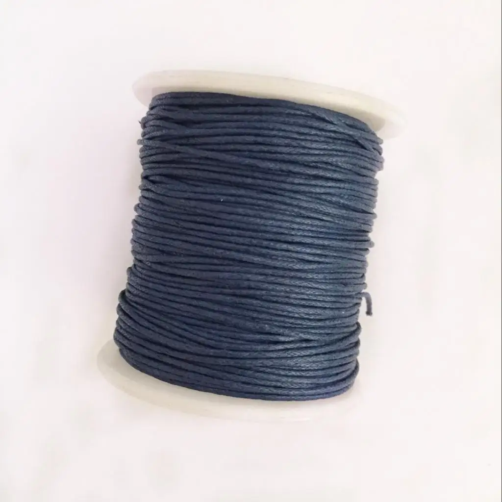 12 Rolls 80 Meters 1mm Waxed Cotton Cords Thread for DIY Bracelet Jewelry Making 12 Colors