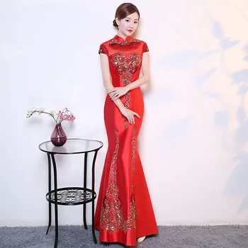 Purple Modern Cheongsam Sexy Qipao Women Long Traditional Chinese Dresses Oriental Wedding Gowns Evening Dress Robe Orientale
Purple Modern Cheongsam Sexy Qipao Women Long Traditional Chinese Dresses Oriental Wedding Gowns Evening Dress Robe Orientale