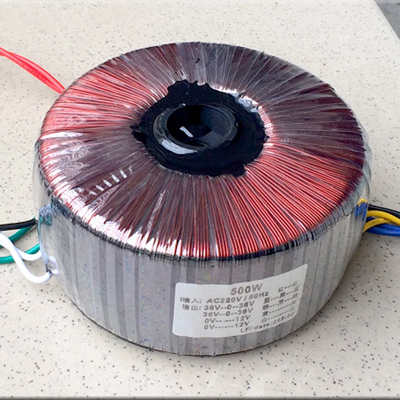 500W toroidal transformer output two sets of three-wire 36V+ two sets of 12V secondary 10-wire output
500W toroidal transformer output two sets of three-wire 36V+ two sets of 12V secondary 10-wire output