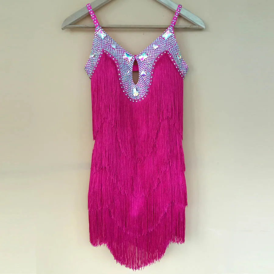 New latin dance costumes senior sexy stones tassel latin dance dress for women latin dance competition dresses S-4XL A30
New latin dance costumes senior sexy stones tassel latin dance dress for women latin dance competition dresses S-4XL A30