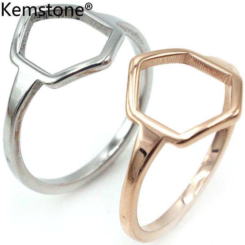 Kemstone Stainless Steel Sliver/Rose Gold Color Rhombus Hollow-out Couple Ring Jewelry Gift For Men Women
Kemstone Stainless Steel Sliver/Rose Gold Color Rhombus Hollow-out Couple Ring Jewelry Gift For Men Women