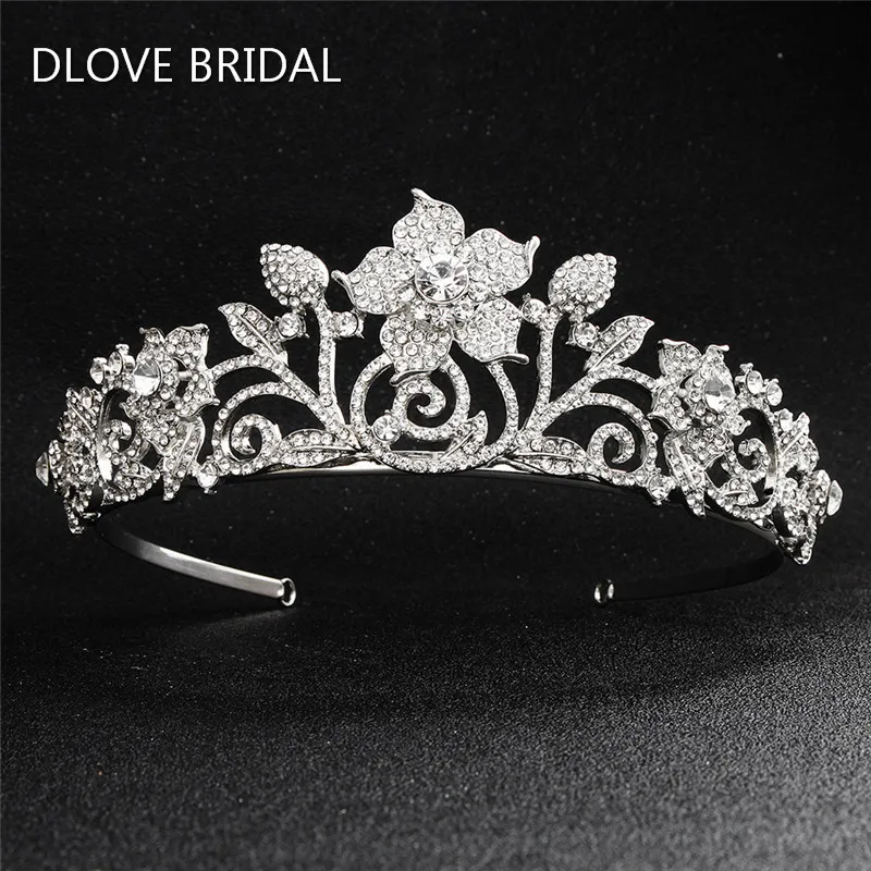 New Design Crystal Floral Bridal Crown Rhinestone Tiara Hair Jewelry Accessory for Wedding Party
New Design Crystal Floral Bridal Crown Rhinestone Tiara Hair Jewelry Accessory for Wedding Party