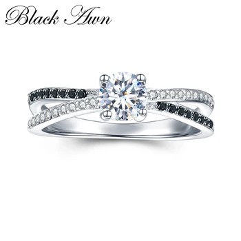 Black Awn 2.2g Classic 925 Sterling Silver Jewelry Trendy Wedding Rings for Women Engagement Ring Femme Bijoux Bague C009
Black Awn 2.2g Classic 925 Sterling Silver Jewelry Trendy Wedding Rings for Women Engagement Ring Femme Bijoux Bague C009