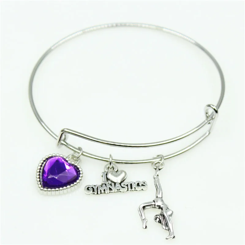 Adjust sport bangle 10pcs I love Gymnastics girl bracelets jewelry expandable adjustable wire hook bangles bracelet
Adjust sport bangle 10pcs I love Gymnastics girl bracelets jewelry expandable adjustable wire hook bangles bracelet