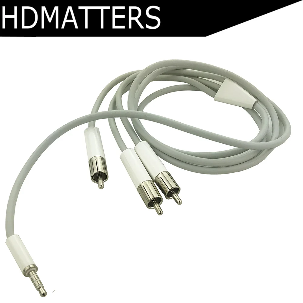 Jack 3.5 mm to 3 RCA Audio/Video AV Composite Stereo Splitter Cable Adapter 1.5m for TV DVD STB
Jack 3.5 mm to 3 RCA Audio/Video AV Composite Stereo Splitter Cable Adapter 1.5m for TV DVD STB