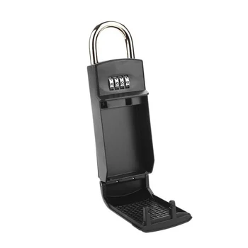 4 Digit Combination Password Key Storage Box Organizer Security Door Padlock Safe Zinc Alloy Free Installation with Hook
4 Digit Combination Password Key Storage Box Organizer Security Door Padlock Safe Zinc Alloy Free Installation with Hook
