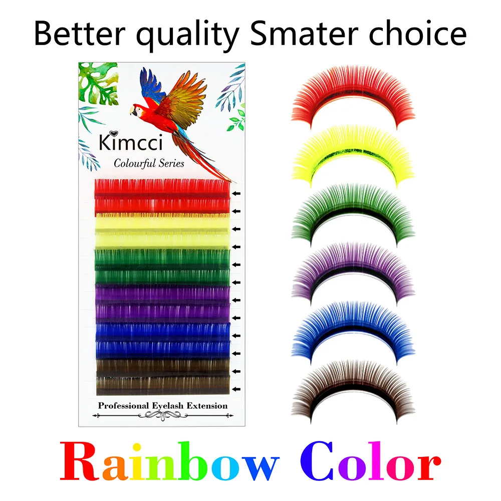 Kimcci 12 Rows Macaron 6 Colors Rainbow Colored Eyelash Extension Faux Mink Color Eyelashes Colorful Eyelashes Maquiagem Cilios
Kimcci 12 Rows Macaron 6 Colors Rainbow Colored Eyelash Extension Faux Mink Color Eyelashes Colorful Eyelashes Maquiagem Cilios