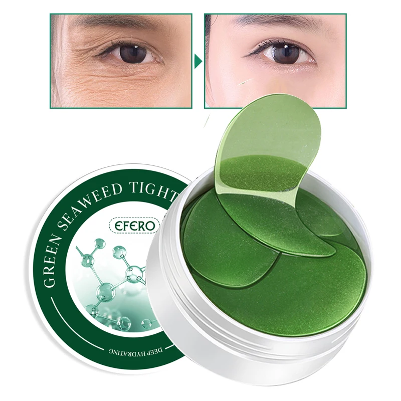 60pcs Anti-wrinkle Eye Mask Green Seaweed Essence Collagen Eye Patches for Gel Eye Masks Dark Circles Removal Eye Mask Skin Care
60pcs Anti-wrinkle Eye Mask Green Seaweed Essence Collagen Eye Patches for Gel Eye Masks Dark Circles Removal Eye Mask Skin Care
