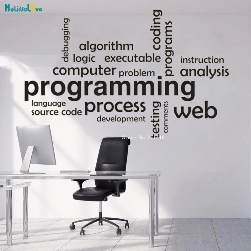 Office Wall Sticker Web Information Data System Code Design Business Inspirational Decor Word Quote Art Decals Removable YT1255
Office Wall Sticker Web Information Data System Code Design Business Inspirational Decor Word Quote Art Decals Removable YT1255