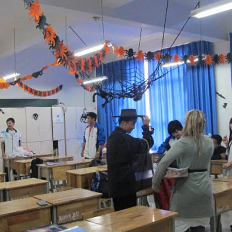 Paper Garland Halloween Decoration Pumpkin Ghost Shape Halloween Party Decor Props Supplies
Paper Garland Halloween Decoration Pumpkin Ghost Shape Halloween Party Decor Props Supplies