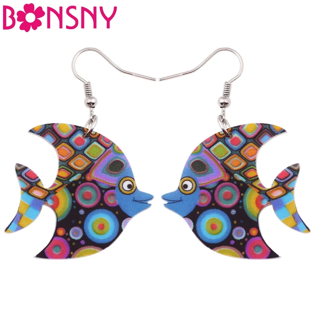 Bonsny Acrylic Floral Stud Dangle Drop Ocean Sea Fish Long Earrings Fashion Jewelry For Girls Women Teens KIDS Cartoon Gift
Bonsny Acrylic Floral Stud Dangle Drop Ocean Sea Fish Long Earrings Fashion Jewelry For Girls Women Teens KIDS Cartoon Gift
