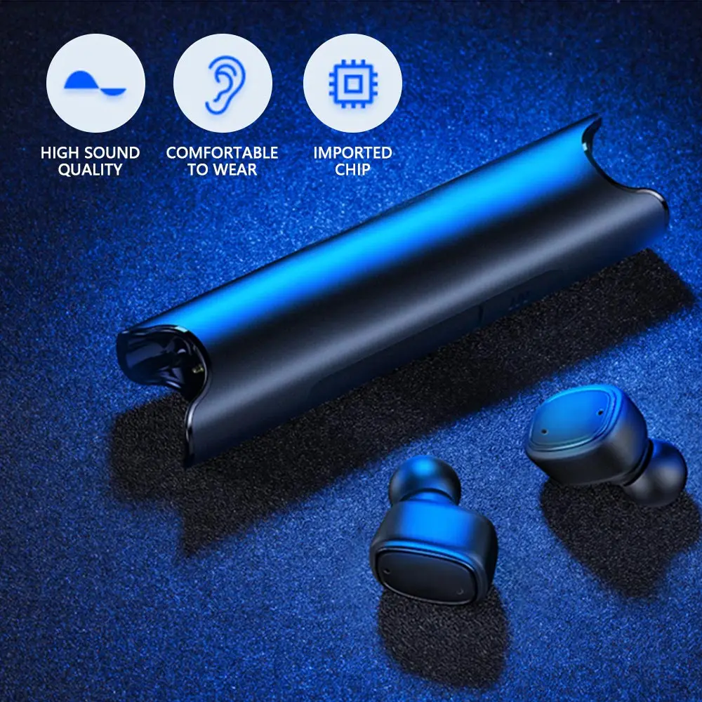 TWS Portable Mini Wireless Bluetooth Earphone Sport Waterproof 3D Stereo Headset Sound Earbuds Earphone Magnetic Charging Box
TWS Portable Mini Wireless Bluetooth Earphone Sport Waterproof 3D Stereo Headset Sound Earbuds Earphone Magnetic Charging Box