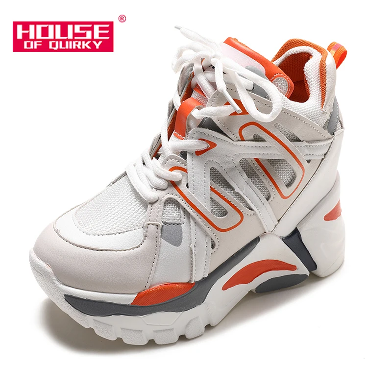 Super High Heels Platform Shoes Women Casual Comfortable Wedge Sneakers Women Vulcanized Shoes Lace-up Autumn Women Shoes PU
Super High Heels Platform Shoes Women Casual Comfortable Wedge Sneakers Women Vulcanized Shoes Lace-up Autumn Women Shoes PU