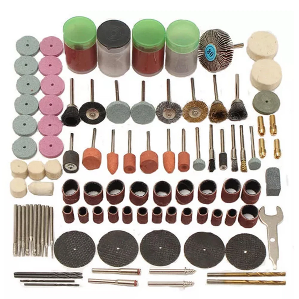 161pcs Electric Sanding Cut Grinding Polish Accessory Mini Drill Kit Hand Tool Set Bit Rotary Tool Carving Machine Accessory
161pcs Electric Sanding Cut Grinding Polish Accessory Mini Drill Kit Hand Tool Set Bit Rotary Tool Carving Machine Accessory