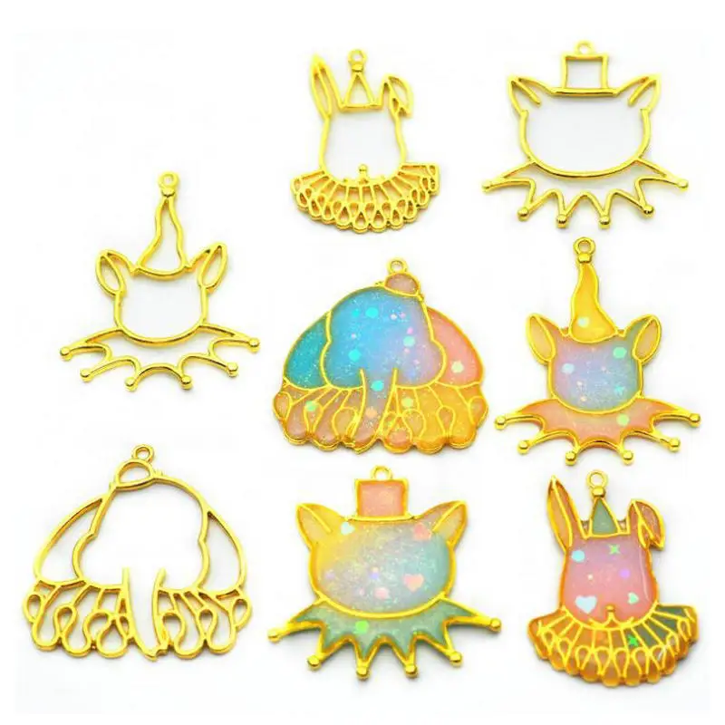 5pcs DIY Elephant Rabbit Metal Frame Jewellery Accessories Kawaii Open Bezels Charms Pendant UV Resin Handmade Craft Art
5pcs DIY Elephant Rabbit Metal Frame Jewellery Accessories Kawaii Open Bezels Charms Pendant UV Resin Handmade Craft Art