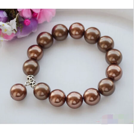 P4579 Stretch 8" 14mm COFFEE SOUTH SEA SHELL PEARL BRACELET @^Noble style Natural Fine jewe SHIPPING new >>> -Top quality free s
P4579 Stretch 8" 14mm COFFEE SOUTH SEA SHELL PEARL BRACELET @^Noble style Natural Fine jewe SHIPPING new >>> -Top quality free s