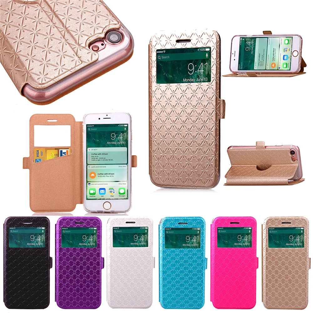 Luxury Window View Flip Phone Case For iPhone 7 Cover Leather Card holder Fundas For iPhone7 Plus Case Ultra Thin Shell Coque
Luxury Window View Flip Phone Case For iPhone 7 Cover Leather Card holder Fundas For iPhone7 Plus Case Ultra Thin Shell Coque