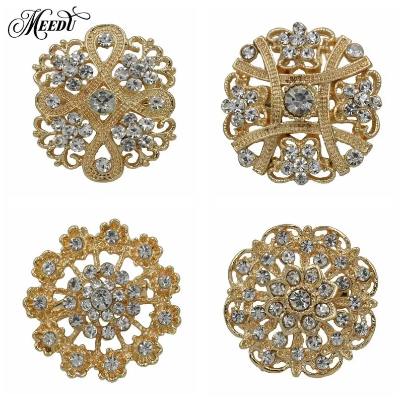MIEG Brand Gold Color Plated Clear Crystal Flower Brooch Pins Bouquet Wedding Party Jewelry Accessories
MIEG Brand Gold Color Plated Clear Crystal Flower Brooch Pins Bouquet Wedding Party Jewelry Accessories