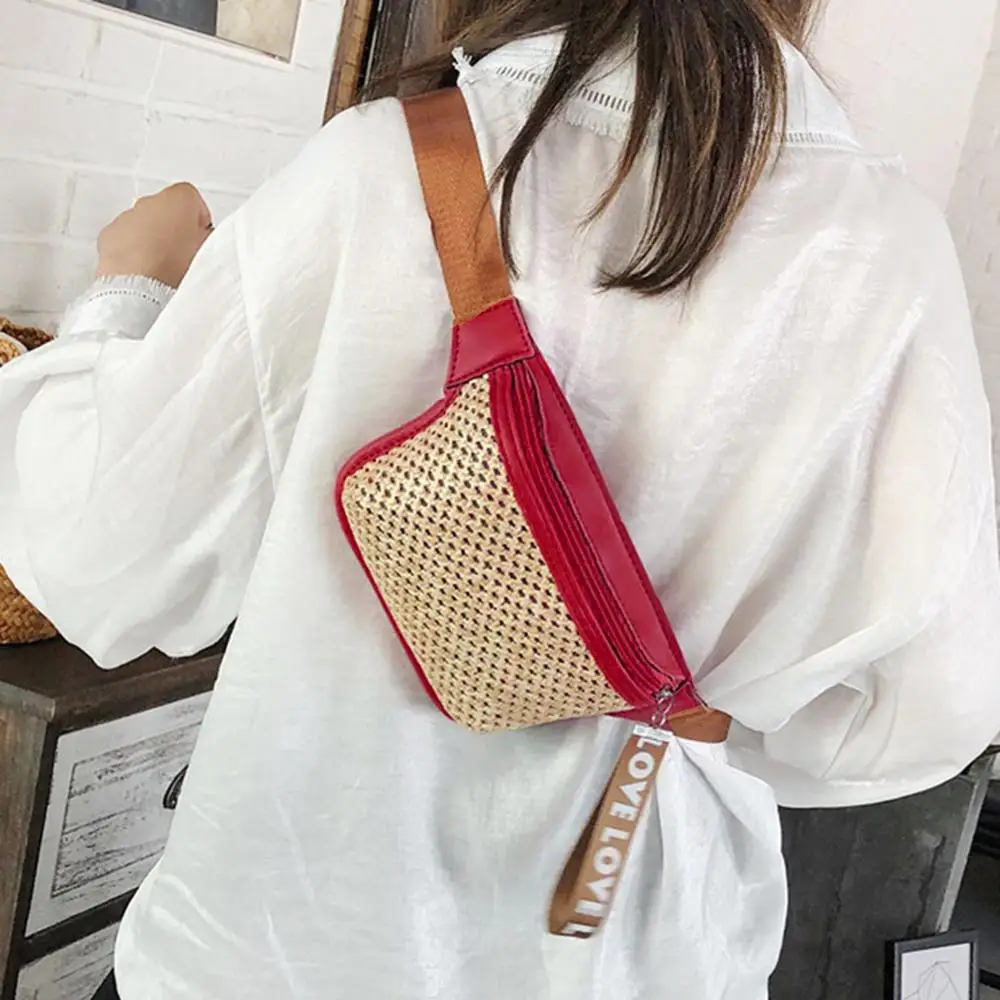 Summer Bohemian Design Beach Straw Weave Waist Fanny Packs Women's Belt Waist Bag Pure Pouch Zipper Chest Bag
Summer Bohemian Design Beach Straw Weave Waist Fanny Packs Women's Belt Waist Bag Pure Pouch Zipper Chest Bag
