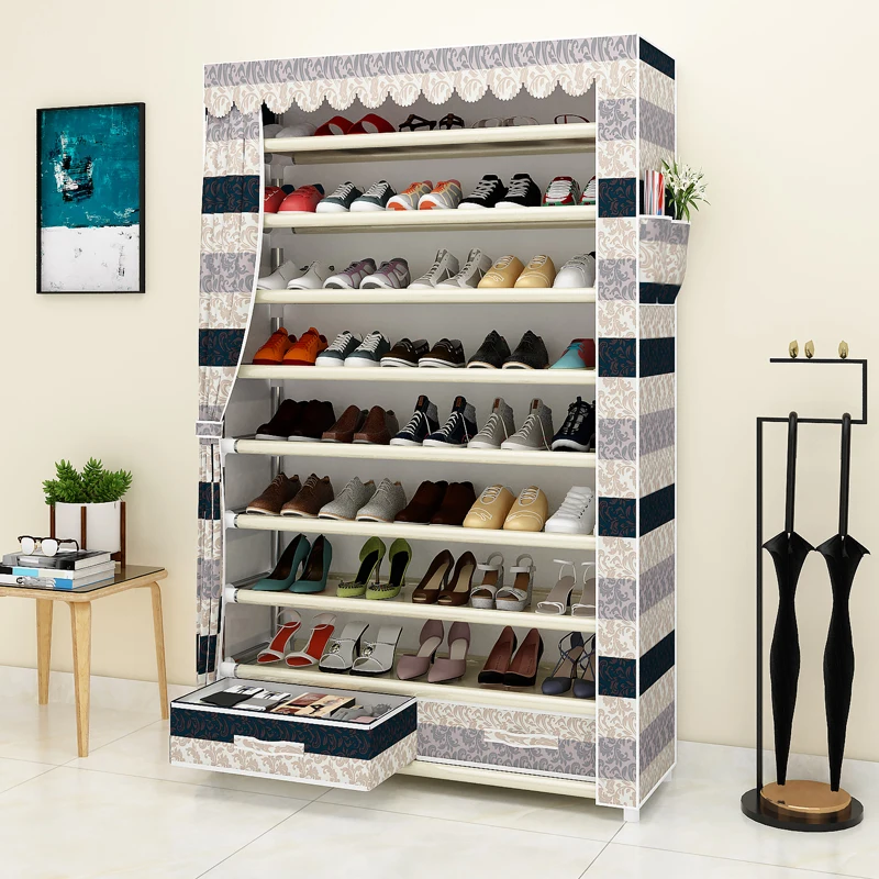Simple shoe rack multi-layer assembly household dust-proof space-saving shoe rack large-capacity dormitory shoe cabinet storage
Simple shoe rack multi-layer assembly household dust-proof space-saving shoe rack large-capacity dormitory shoe cabinet storage