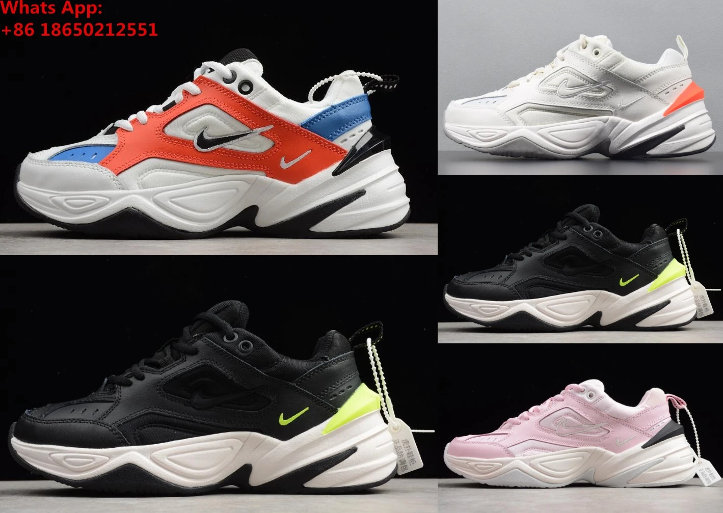 

2018 NEW Air Monarch the M2K Tekno Dad Sports Running Shoes Off Women Mens Designer Zapatillas White Sports Trainers Sneakers