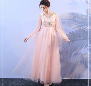 Irregular Sleeve Wedding Party Dresses for Women Vestido Sexy Prom Dress Floral Long Dress Bridesmaid Dresses Pink
Irregular Sleeve Wedding Party Dresses for Women Vestido Sexy Prom Dress Floral Long Dress Bridesmaid Dresses Pink