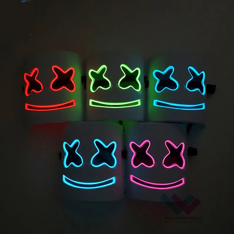 2019 NEW DJ Marshmallow Light Mask Fashionable Halloween Party Night Club EVA White Mask LED Cosplay Costume Helmet Props
2019 NEW DJ Marshmallow Light Mask Fashionable Halloween Party Night Club EVA White Mask LED Cosplay Costume Helmet Props