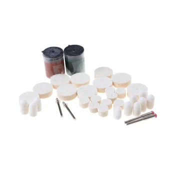 For Dremel Accessories Polishing Pad Soft Felt Buffing Burr Polishing Wheels Brushes Kits for Metal Rotary Tools 36Pcs
For Dremel Accessories Polishing Pad Soft Felt Buffing Burr Polishing Wheels Brushes Kits for Metal Rotary Tools 36Pcs
