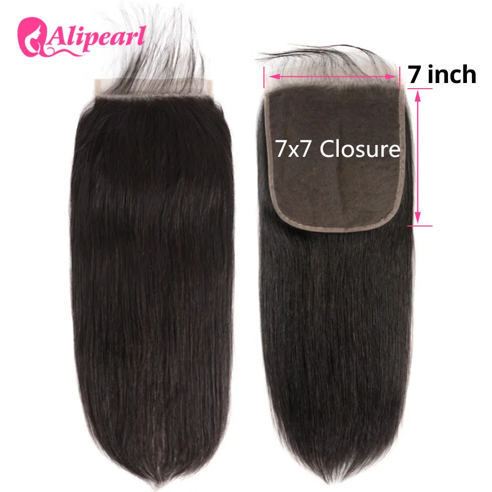 AliPearl Hair Straight 7x7 Closure Human Hair Lace Closure With Baby Hair Swiss Lace 10-20'' Brazilian Remy Hair Natural Color
AliPearl Hair Straight 7x7 Closure Human Hair Lace Closure With Baby Hair Swiss Lace 10-20'' Brazilian Remy Hair Natural Color