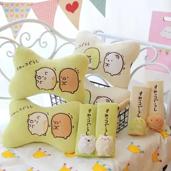 

Cartoon Plush Toy San-x Sumikko Gurashi Corner Biological Car Chair Neck Pillow Belt Cover Creative Birthday Gift #1066