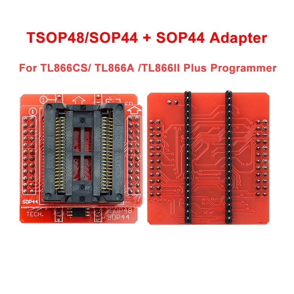 100% original V3 TSOP48 IC Adapter+SOP44 IC Adapter For MiniPro TL866CS TL866A TL866II PLUS Universal Programmer TSOP48 Sockets
100% original V3 TSOP48 IC Adapter+SOP44 IC Adapter For MiniPro TL866CS TL866A TL866II PLUS Universal Programmer TSOP48 Sockets