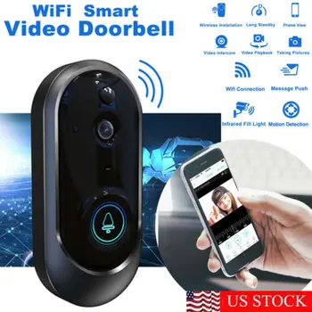Wireless WiFi Smart DoorBell Video Phone Door Visual Ring Intercom Secure Camera
Wireless WiFi Smart DoorBell Video Phone Door Visual Ring Intercom Secure Camera
