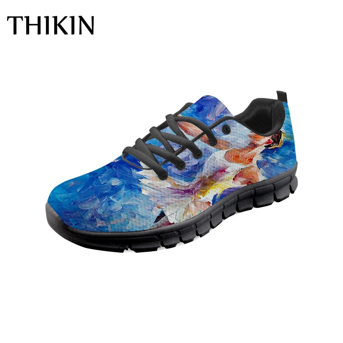 THIKIN Beauty Painting Ballet Pattern Women Sneakers 2019 Hot Summer Style Causal Black Lace Up Flat Girls Sports Running Shoes
THIKIN Beauty Painting Ballet Pattern Women Sneakers 2019 Hot Summer Style Causal Black Lace Up Flat Girls Sports Running Shoes
