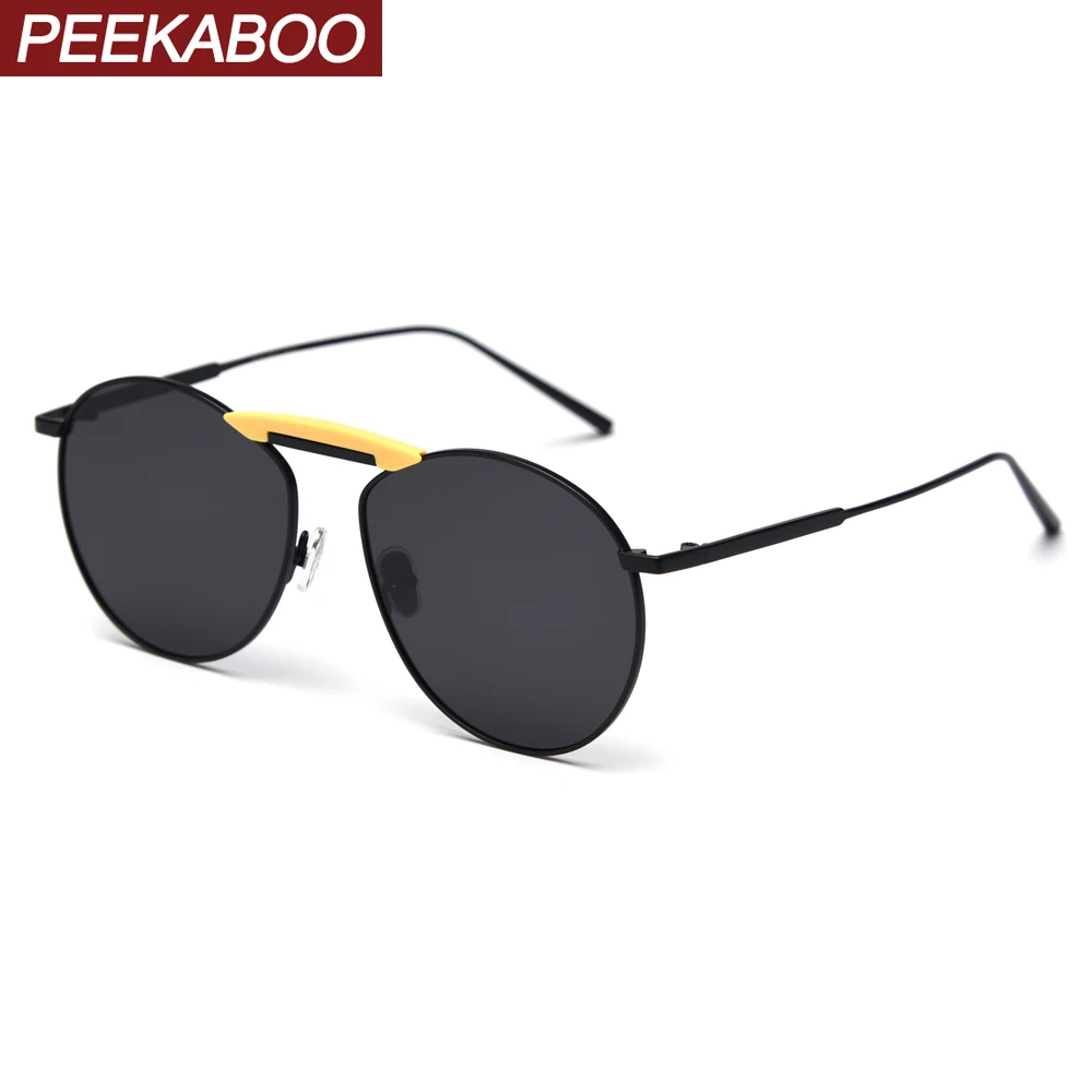 Peekaboo women sunglasses polarized uv400 silver mirror metal frame driving black retro sun glasses for men 2020 yellow red
Peekaboo women sunglasses polarized uv400 silver mirror metal frame driving black retro sun glasses for men 2020 yellow red