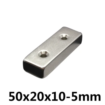 1 pcs 50*20*10 NdFeB Magnet 50x20x10 mm with 2 Screw Countersunk Hole 5mm Block N35 Neodymium Rare Earth Permanent Magnet
1 pcs 50*20*10 NdFeB Magnet 50x20x10 mm with 2 Screw Countersunk Hole 5mm Block N35 Neodymium Rare Earth Permanent Magnet